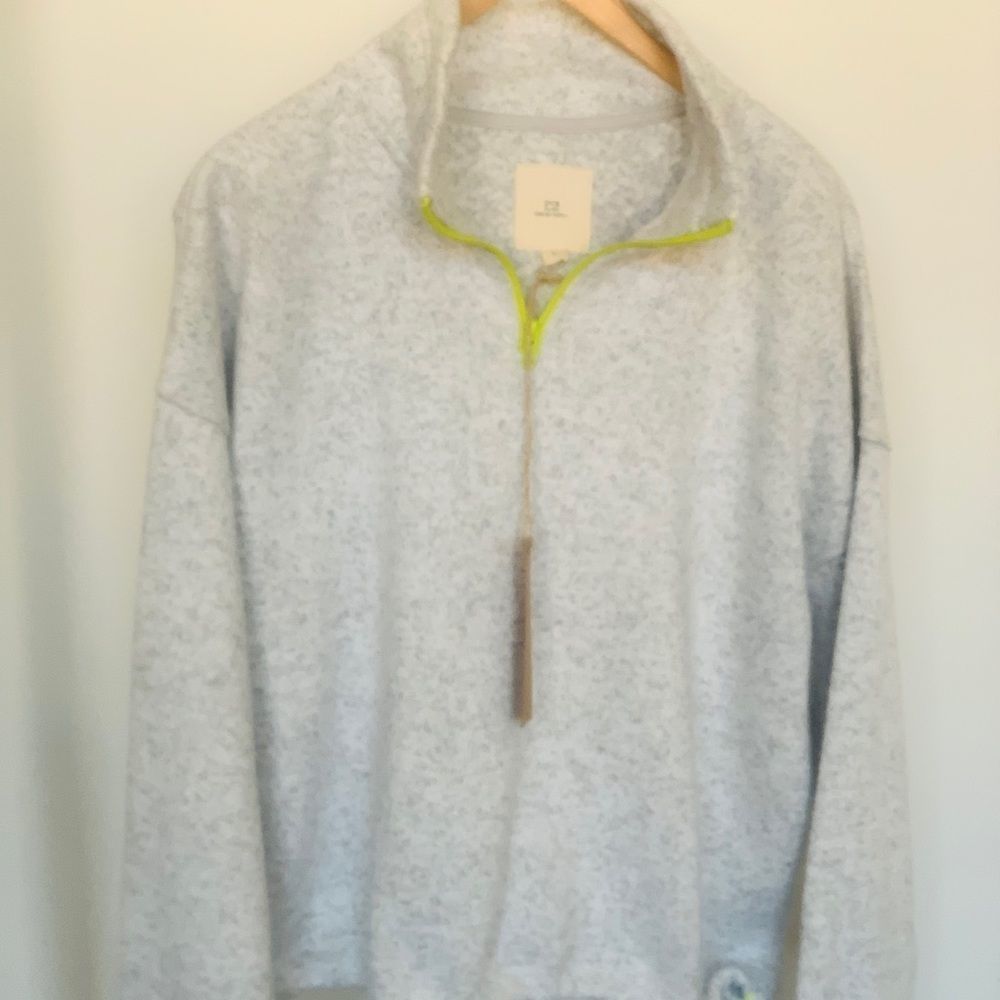 New Thread & Supply Gray Pullover with Pull Ties